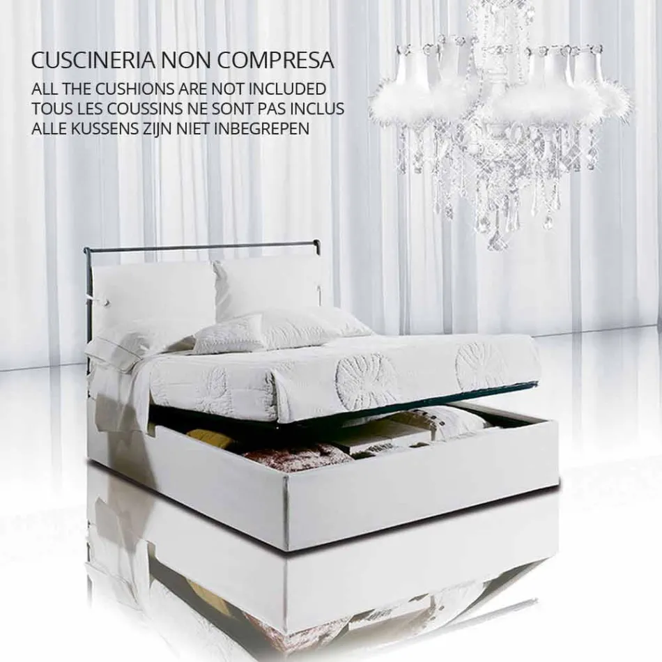 Pat de o persoană în fier forjat Hefaistos Viadurini