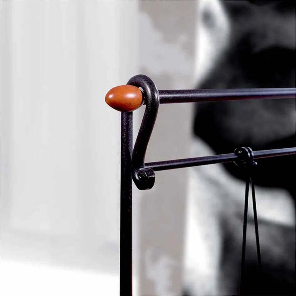 Pat single în fier forjat Perseu Viadurini