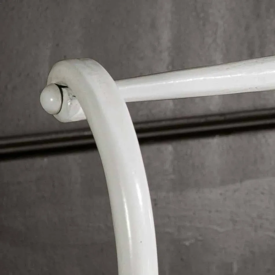 Pat single în fier forjat plin Amanda artizanale, realizate în Italia Viadurini