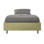 Pat matrimonial 120x200 cm, acoperit cu microfibră, fabricat în Italia - Athlete Viadurini