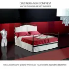 Un pat și jumătate pătrat de fier forjat Casiopeea Viadurini