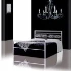 Un pat și jumătate pătrat de fier forjat Dionysos Viadurini