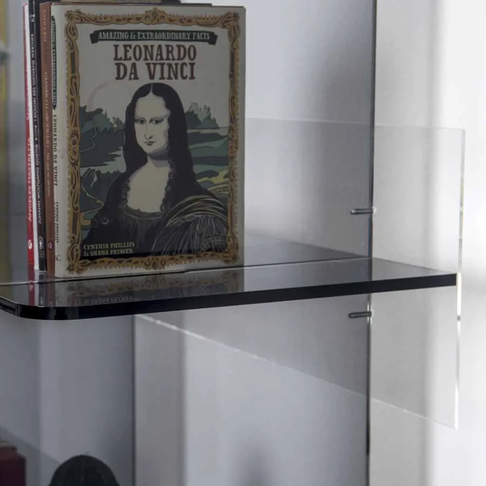 În Biblioteci design modern afumat Plexiglas Sfera4 Viadurini