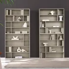 Bibliotecă de perete de design din melamină în diverse culori, fabricată în Italia - Kea Viadurini
