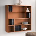 Bibliotecă de perete de design din melamină în diverse culori, fabricată în Italia - Kea