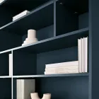 Bibliotecă de perete de design din melamină în diverse culori, fabricată în Italia - Kea Viadurini