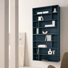 Bibliotecă de perete de design din melamină în diverse culori, fabricată în Italia - Kea Viadurini