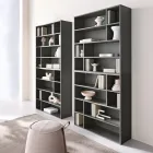 Bibliotecă de perete de design din melamină în diverse culori, fabricată în Italia - Kea Viadurini