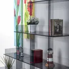 In Biblioteci afumate Sfera3 W180 x H180 x D30 cm, made in Italy Viadurini