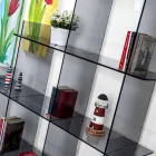 In Biblioteci afumate Sfera3 W180 x H180 x D30 cm, made in Italy Viadurini