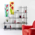 In Biblioteci afumate Sfera3 W180 x H180 x D30 cm, made in Italy Viadurini