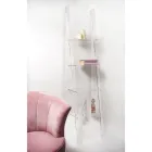 Bibliotecă de perete în design plexiglas transparent până la 4 elemente - Trezza Viadurini