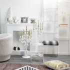 Bibliotecă de perete din plexiglas transparent Design până la 4 elemente - Trezza Viadurini