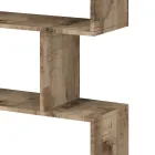 Bibliotecă de Perete Design Vertical Sufragerie Lemn 3 Finisaje - Minetta Viadurini