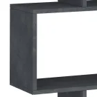 Bibliotecă de Perete Design Vertical Sufragerie Lemn 3 Finisaje - Minetta Viadurini