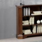 Bibliotecă cu 3 Compartimente Deschise din Lemn Furnir Fabricat în Italia - Epona Viadurini
