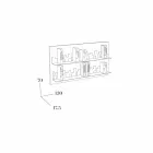 Etajere Hang Skyline 130x70 Mabele Viadurini