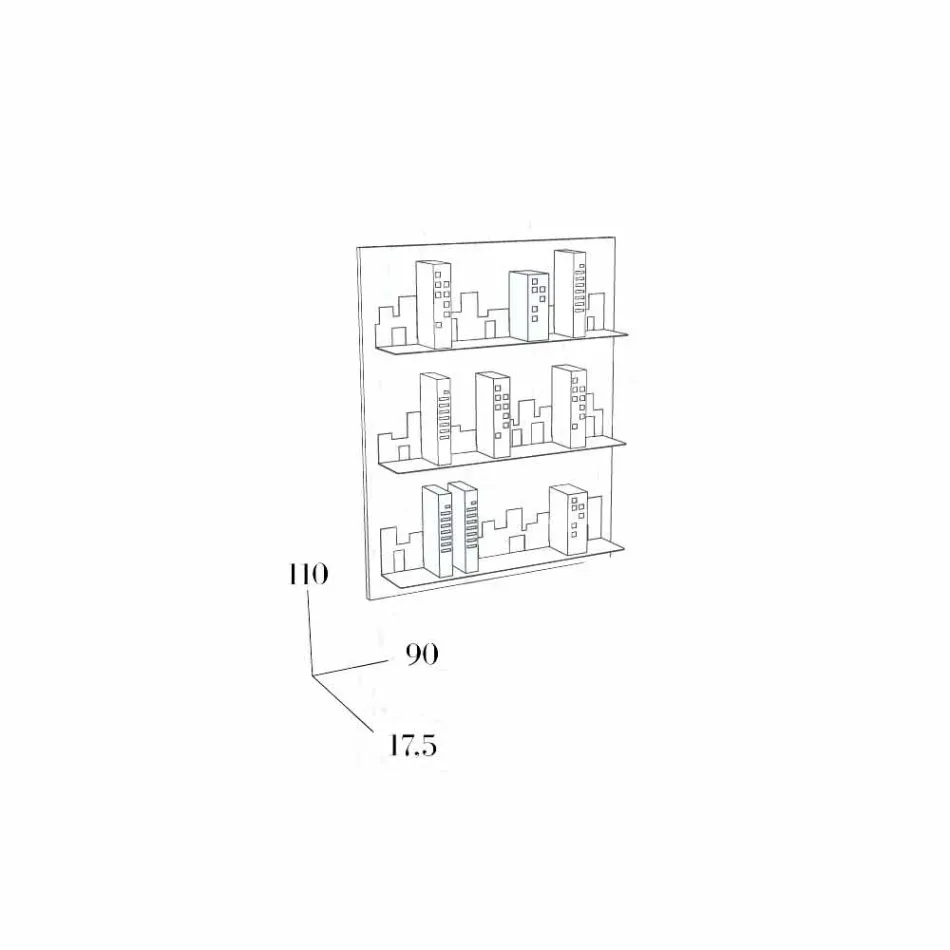 Etajere Hang Skyline 90x110 Mabele Viadurini