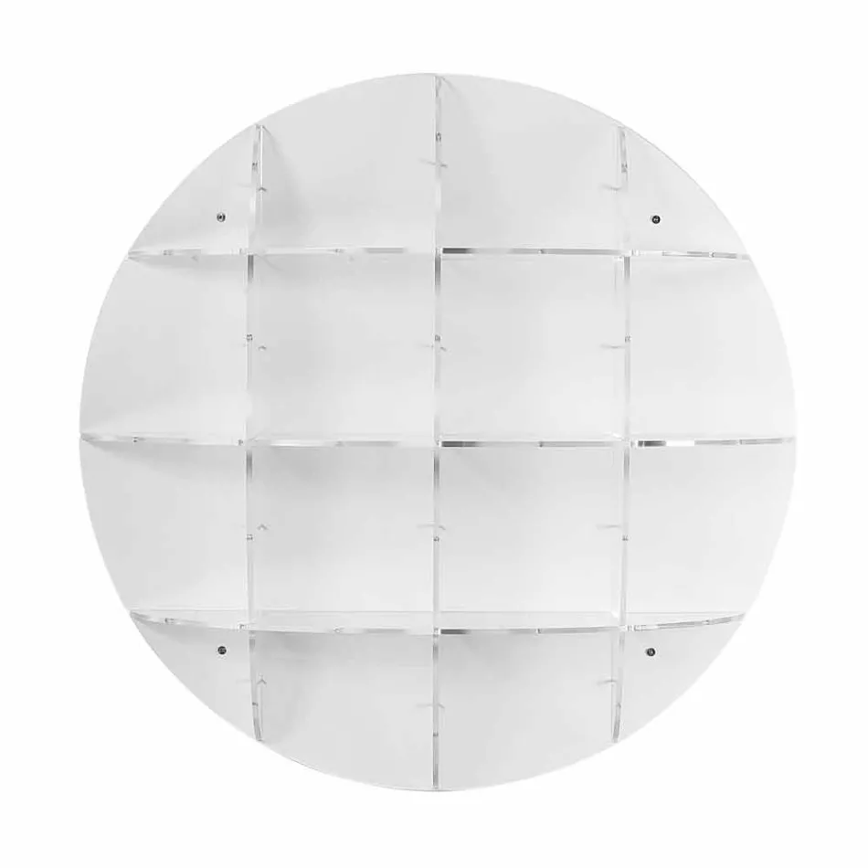 Etajere alb modern de design de perete Joi, made in Italy Viadurini