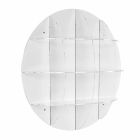 Etajere alb modern de design de perete Joi, made in Italy Viadurini