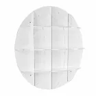 Etajere alb modern de design de perete Joi, made in Italy Viadurini