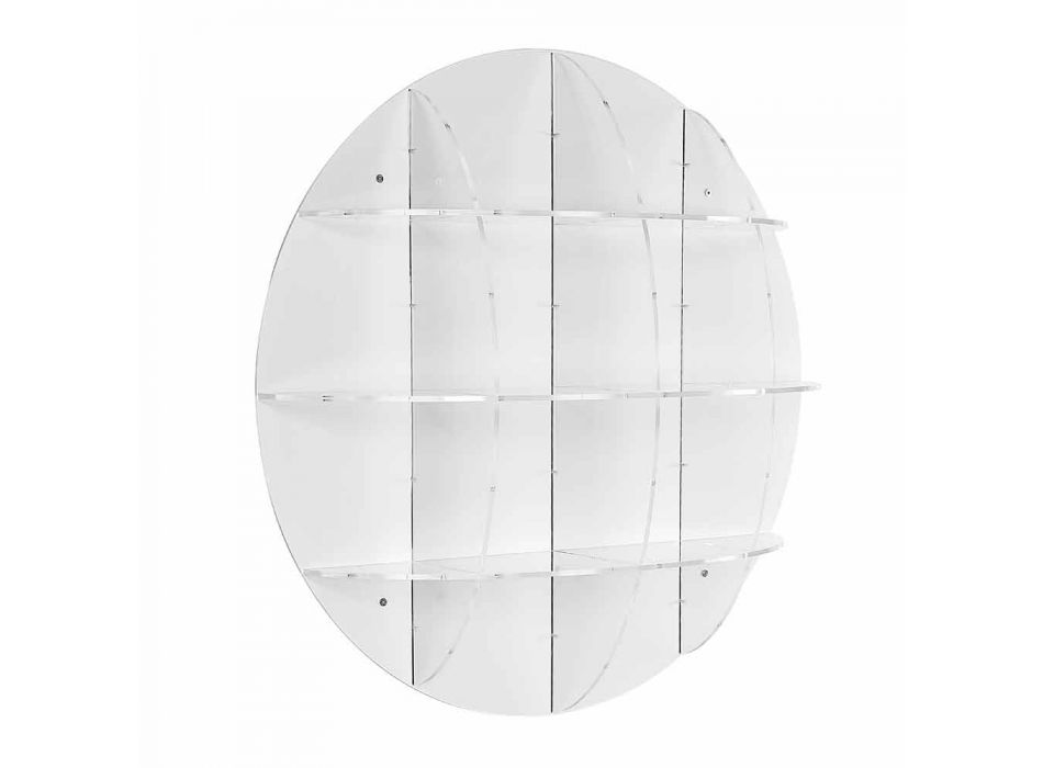 Etajere alb modern de design de perete Joi, made in Italy Viadurini