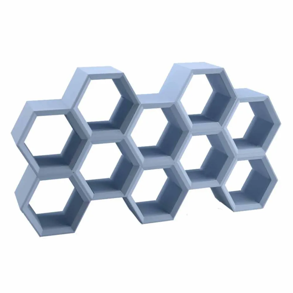 Slide Hexa bibliotecă de perete colorate din Italia Viadurini