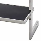 oțel perete Bookcase și design sticlă 60x180x44cm Tafre Viadurini