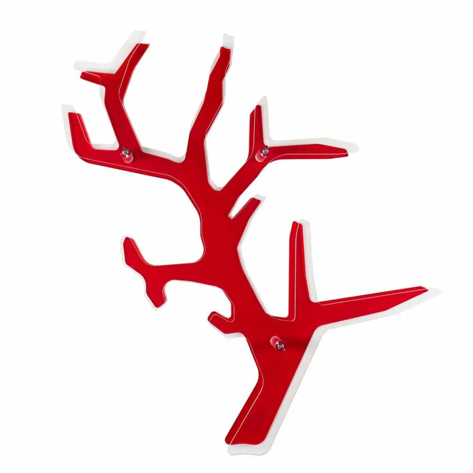 Biblioteca de un design modern, rosu Carol Wall, a făcut în Italia Viadurini