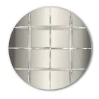 Bibliotecă rotundă de perete din plexiglas auriu sau argintiu Made in Italy - Lizzy Viadurini