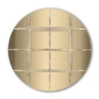 Bibliotecă rotundă de perete din plexiglas auriu sau argintiu Made in Italy - Lizzy Viadurini