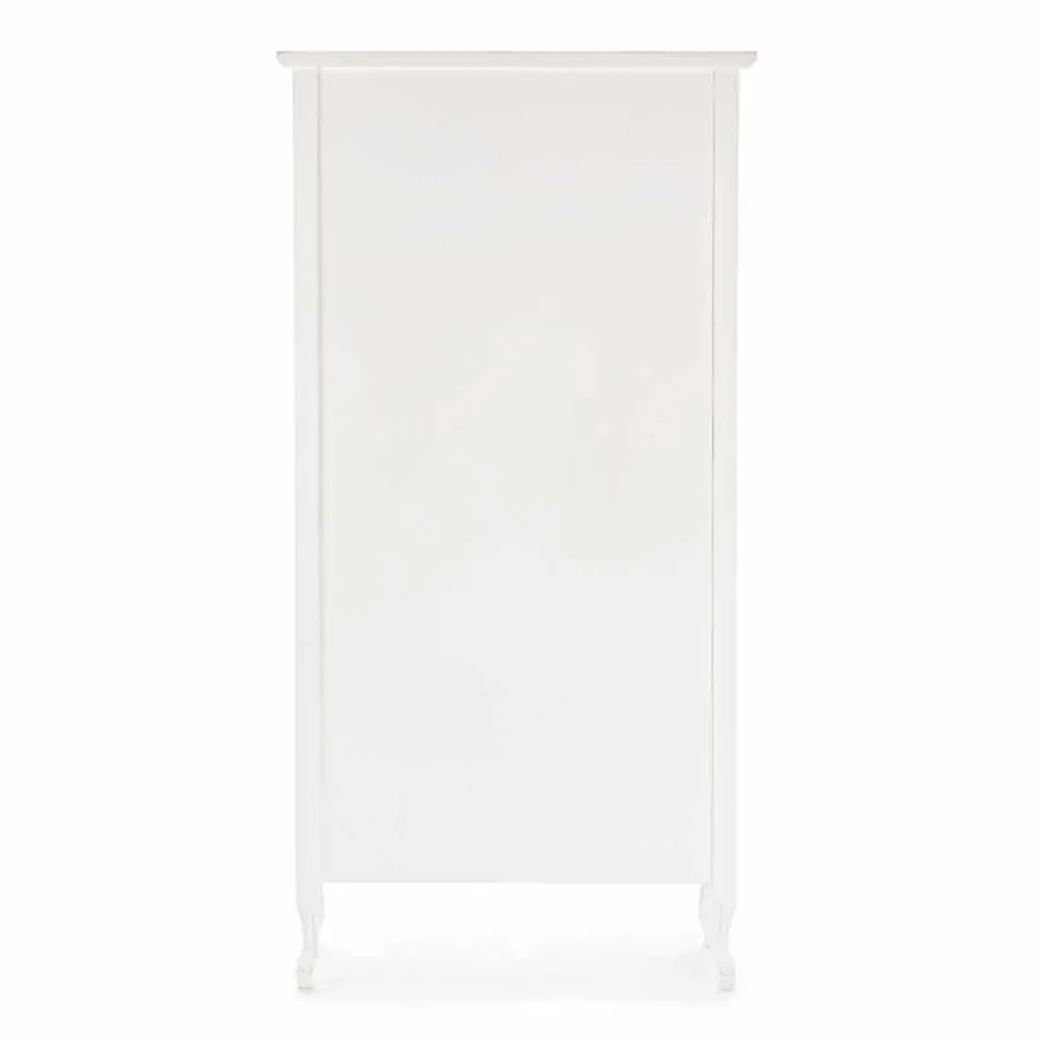 Bibliotecă clasică de podea din lemn cu mânere metalice Homemotion - Spina Viadurini