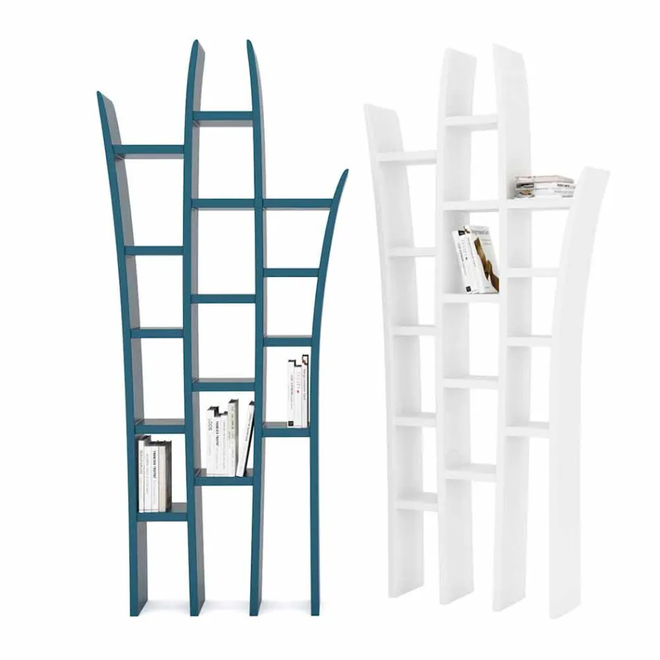 Biblioteca moderna de design Herba realizata in Italia Viadurini