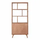 Raft de podea cu design vintage din lemn și oțel Homemotion - Ventador Viadurini