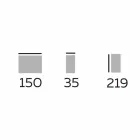 Raft de podea design din lemn cu blaturi din gresie Made in Italy - Aspide Viadurini