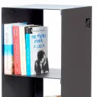 Bibliotecă modernă pentru pardoseală din fier negru, roșu, alb sau gri realizată în Italia - Pls Viadurini