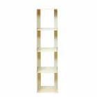 Bibliotecă modernă pentru pardoseală din fier negru, roșu, alb sau gri realizată în Italia - Pls Viadurini