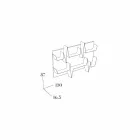 Biblioteca de design Battikuore 130x87 (2 rafturi) Mabele Viadurini