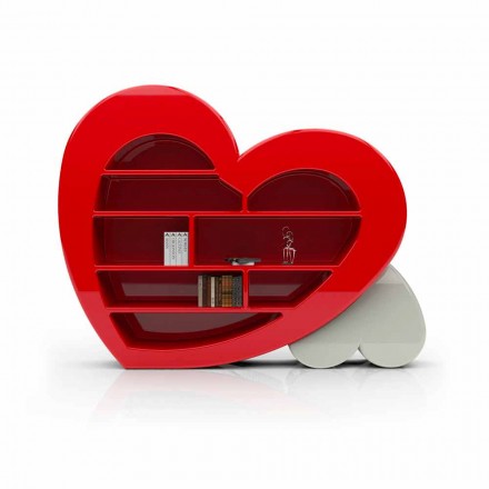 Design bibliotecă în Adamantx® Cuore Made in Italy Viadurini