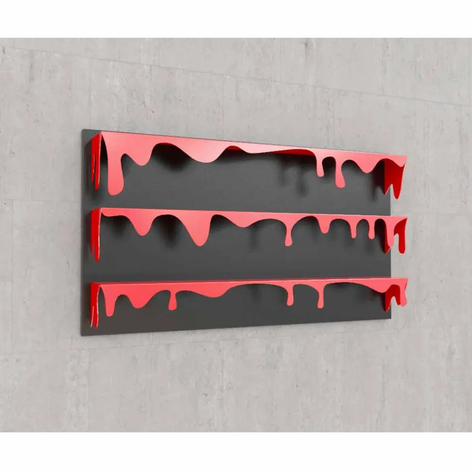 Biblioteca de design Kolata 130x70 (3 rafturi) Mabele Viadurini