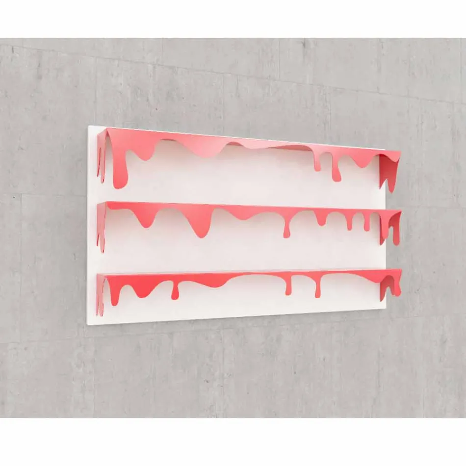 Biblioteca de design Kolata 130x70 (3 rafturi) Mabele Viadurini