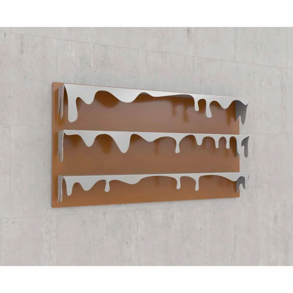 Biblioteca de design Kolata 130x70 (3 rafturi) Mabele Viadurini