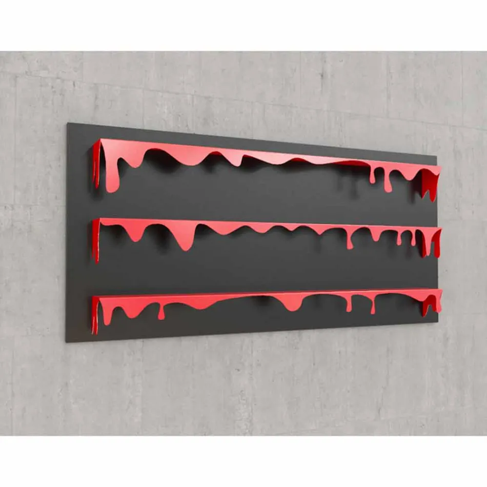 Biblioteca de design Kolata 186x86 (3 rafturi) Mabele Viadurini