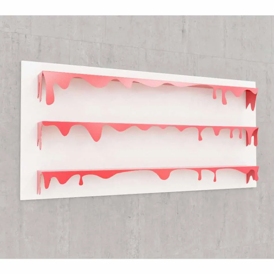 Biblioteca de design Kolata 186x86 (3 rafturi) Mabele Viadurini