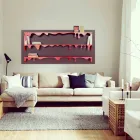 Biblioteca de design Kolata 186x86 (3 rafturi) Mabele Viadurini