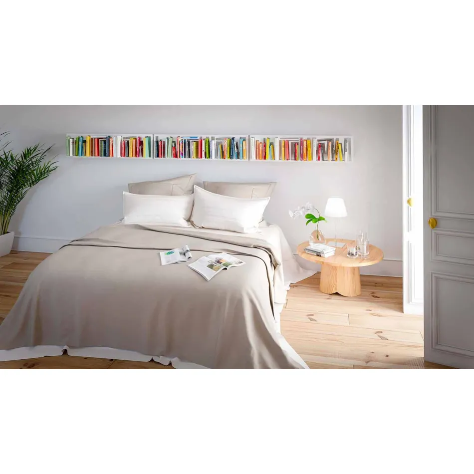 Bibliotecă de design modern în metal alb, fabricată în Italia - Bolivia Viadurini