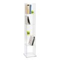 Bibliotecă coloană de sine stătătoare din cristal acrilic transparent - Corrige