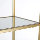 Bibliotecă de sine stătătoare din Oțel și Blaturi din Sticlă Design Elegant - Noralea Viadurini