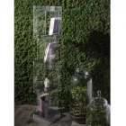 Bibliotecă de sine stătătoare din Cristal Acrilic Transparent sau Fumat - Icaria Viadurini