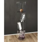 Bibliotecă de sine stătătoare din Cristal Acrilic Transparent sau Fumat - Icaria Viadurini